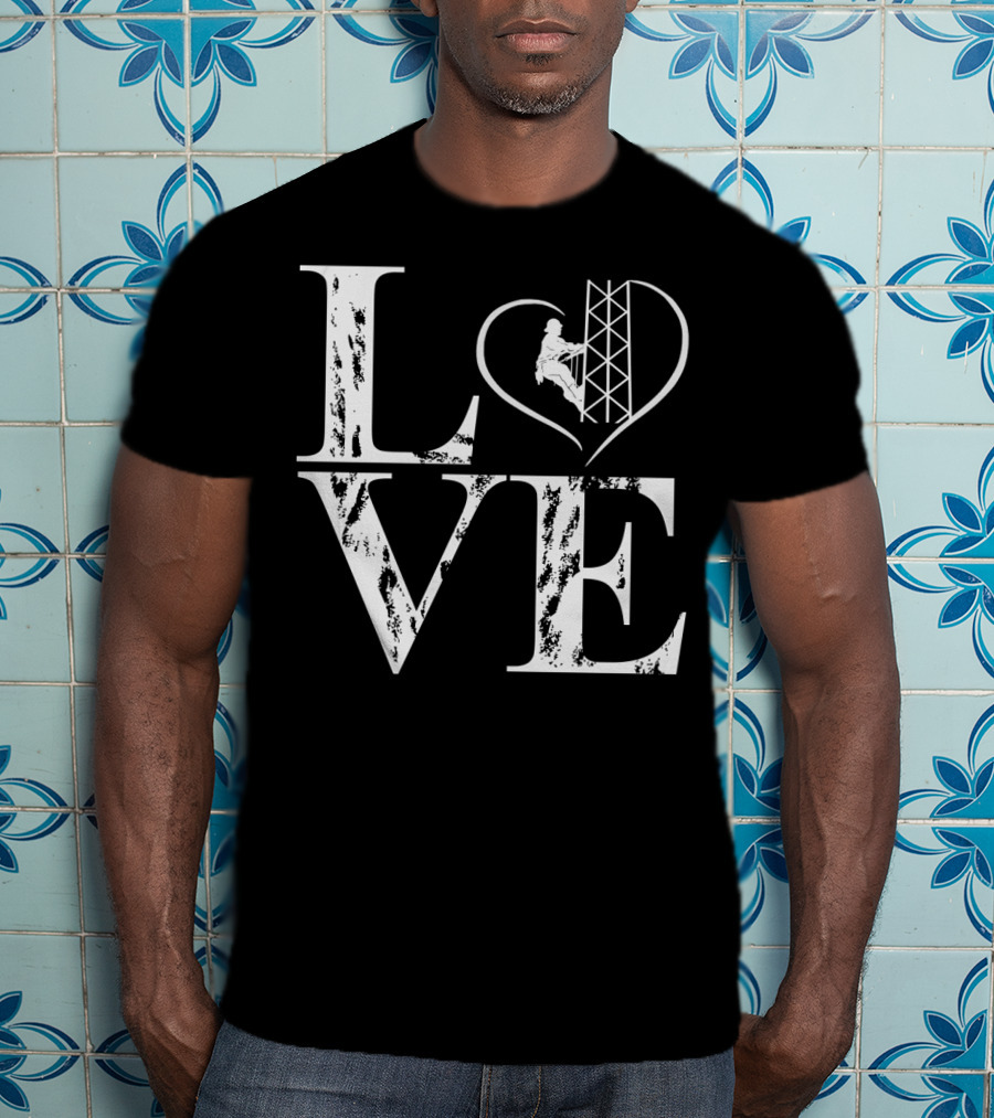LOVE Heart Tower Climber T-Shirt