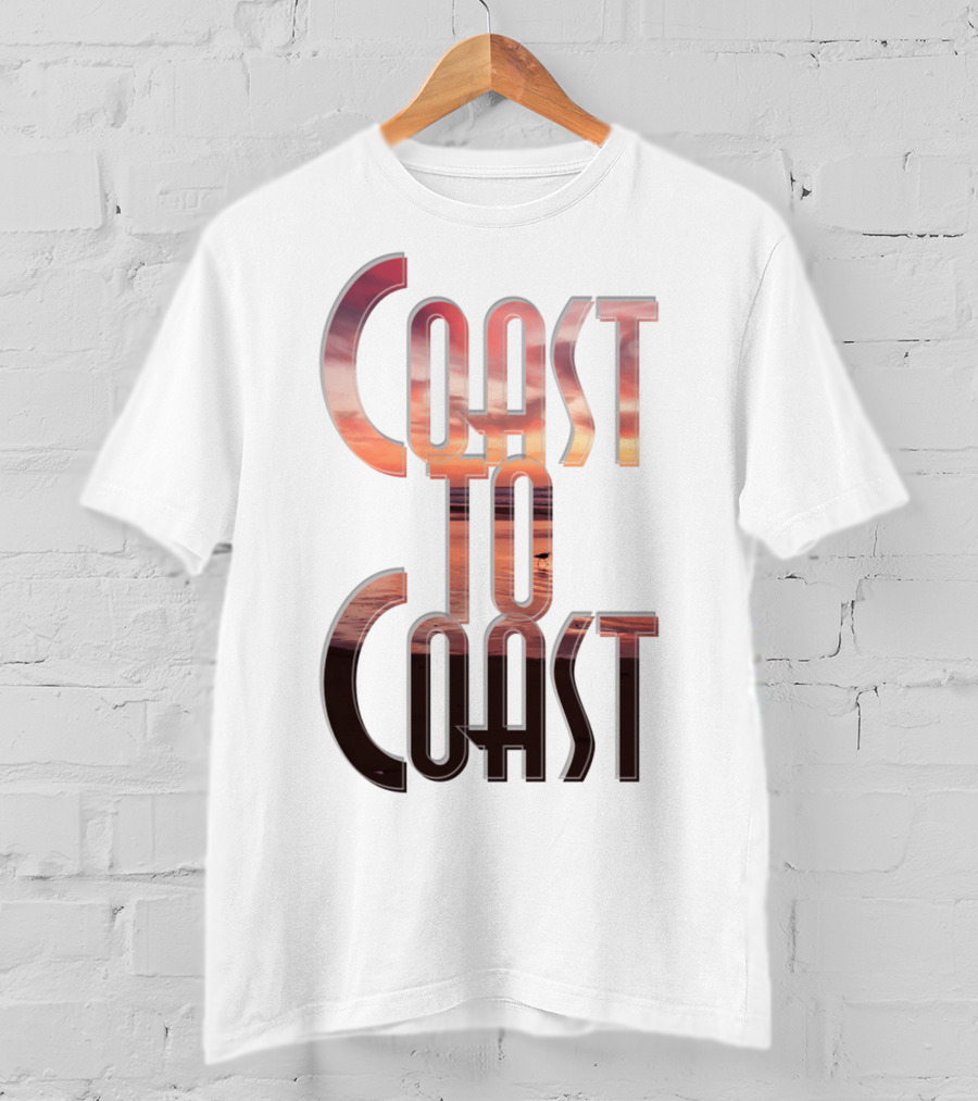 Coast To Coast AM Sunset Reflections T-Shirt