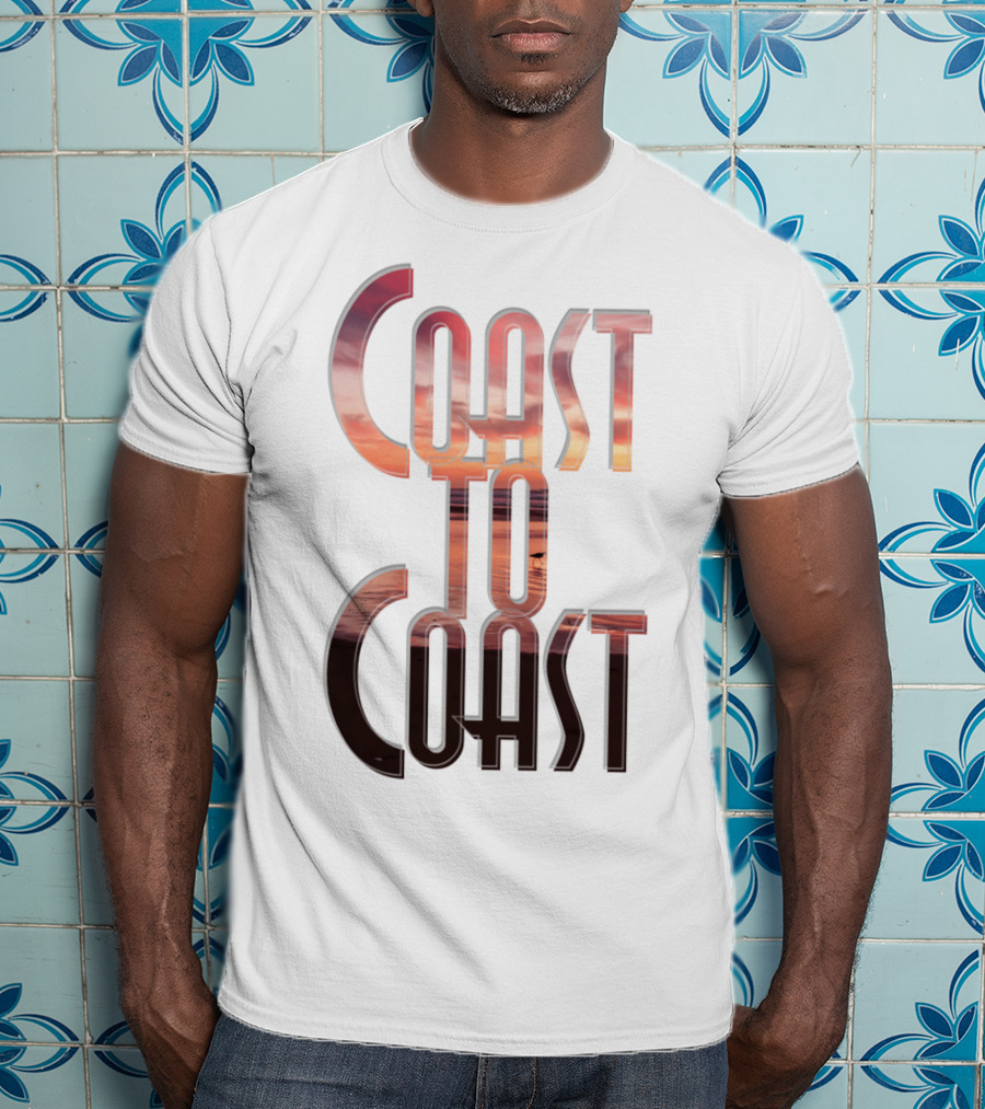 Coast To Coast AM Sunset Reflections T-Shirt