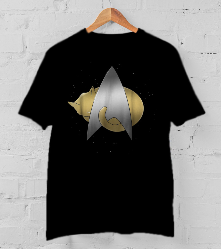Star Trek Kitty Cat Chevron T-Shirt