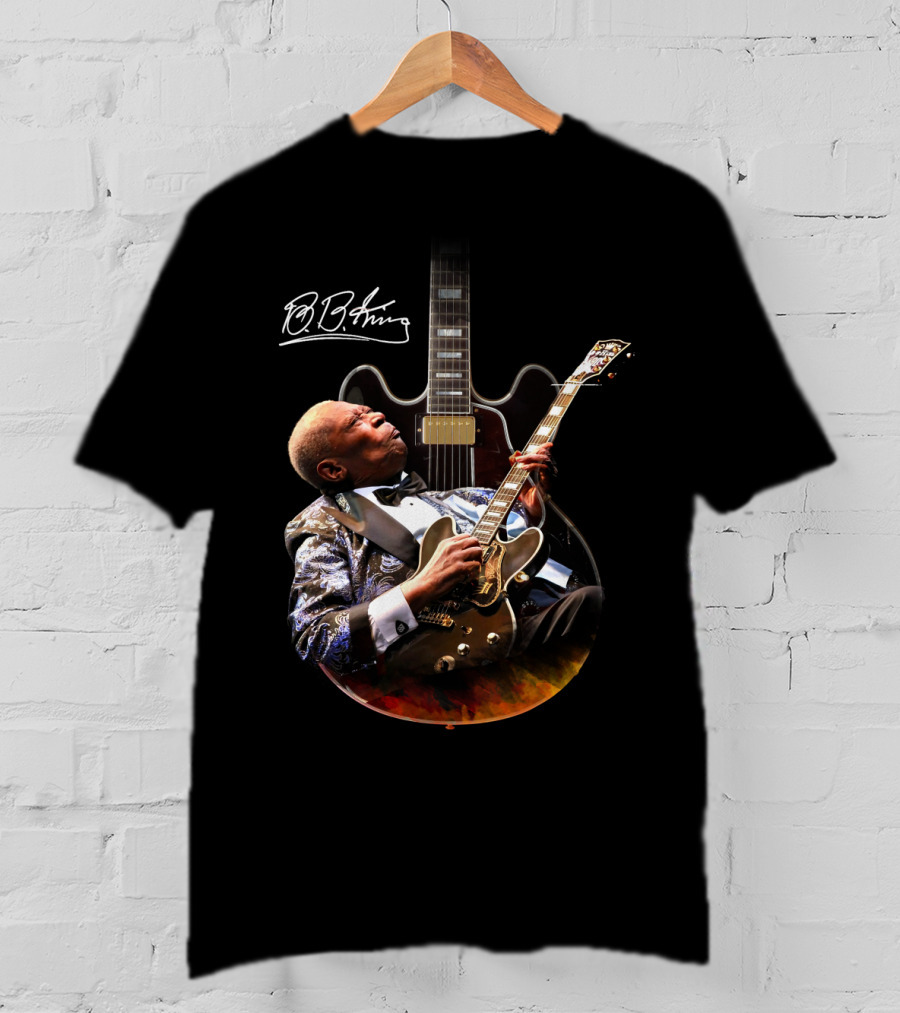 B.B. King Signature Blues Legend With Iconic Guitar T-Shirt