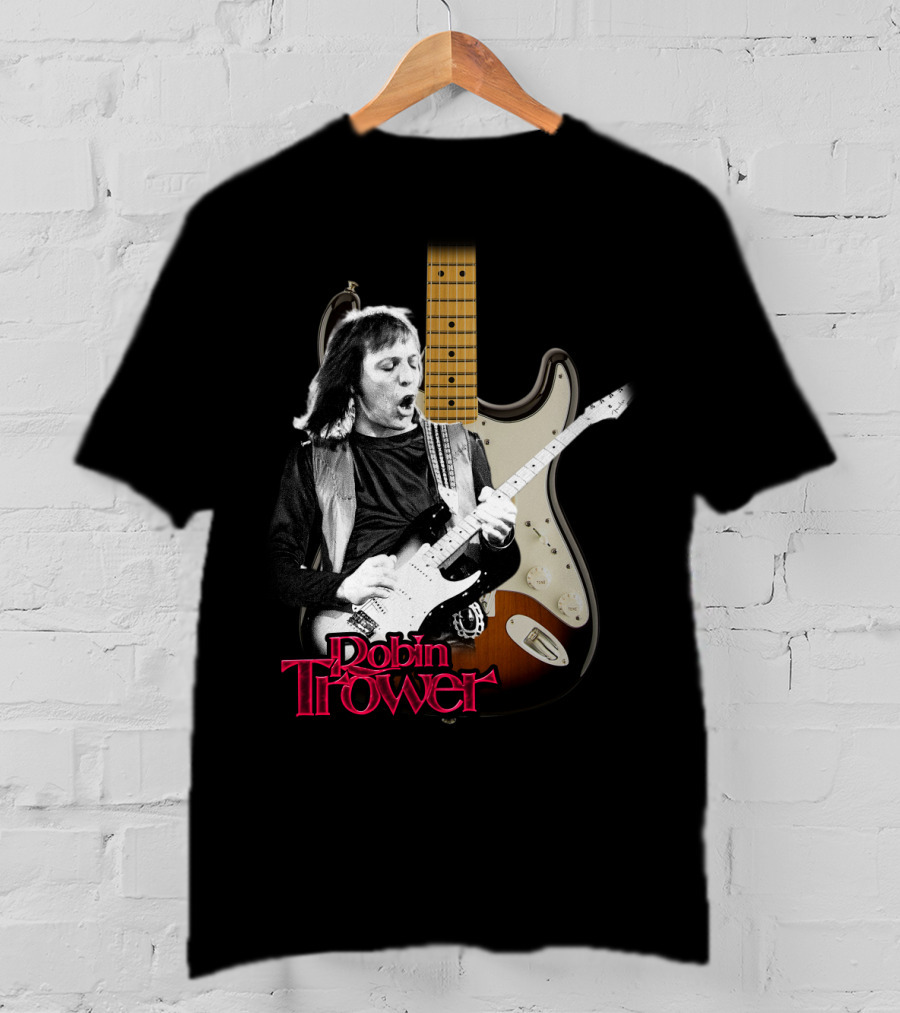 Robin Trower Electric Guitar Performance Iconic T-Shirt