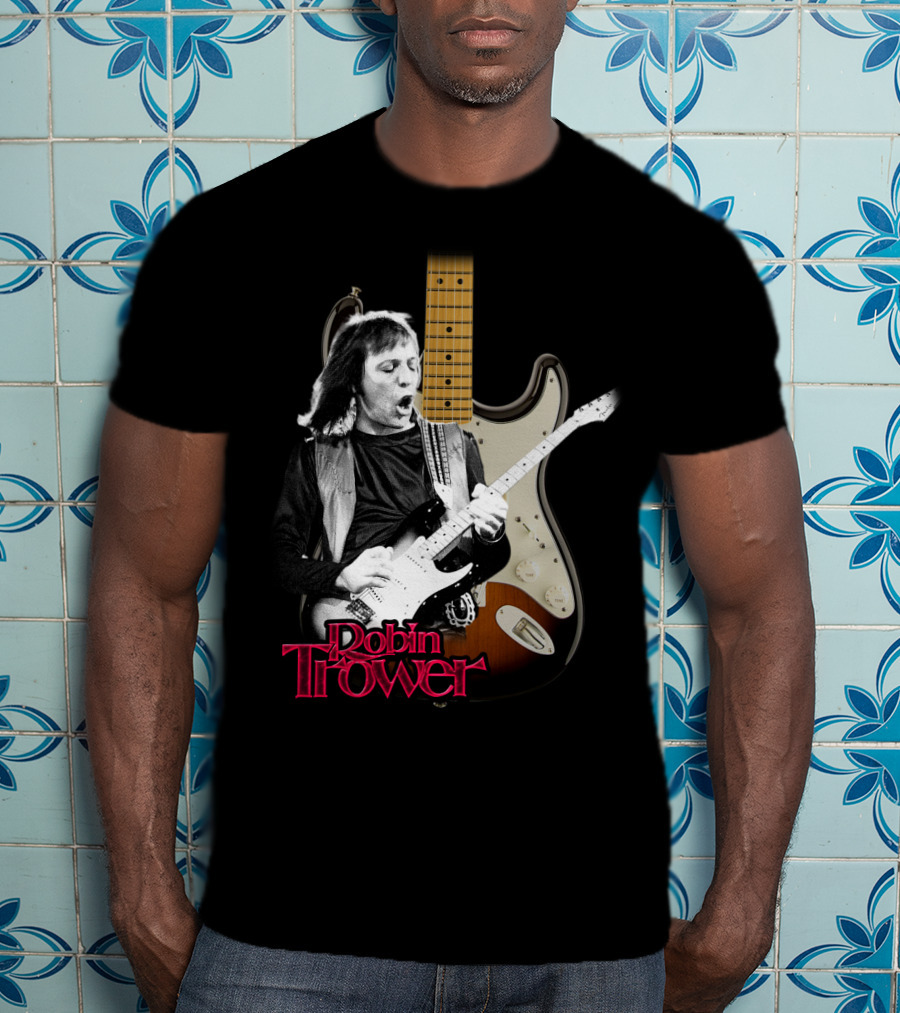 Robin Trower Electric Guitar Performance Iconic T-Shirt