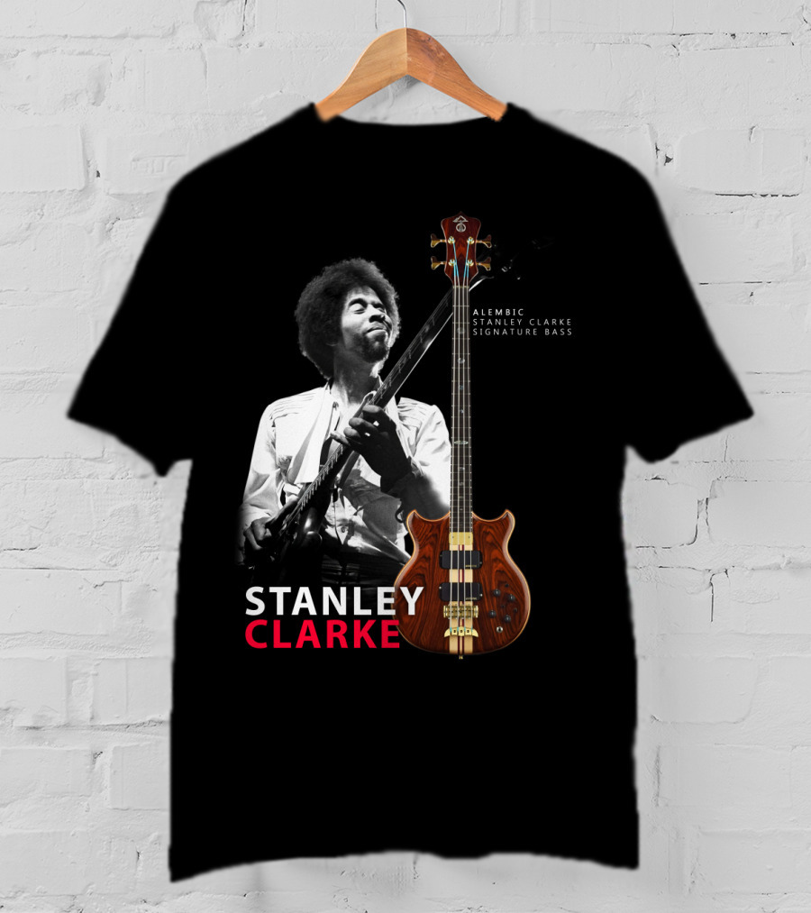 Stanley Clarke Alembic Signature Bass Album Cover T-Shirt