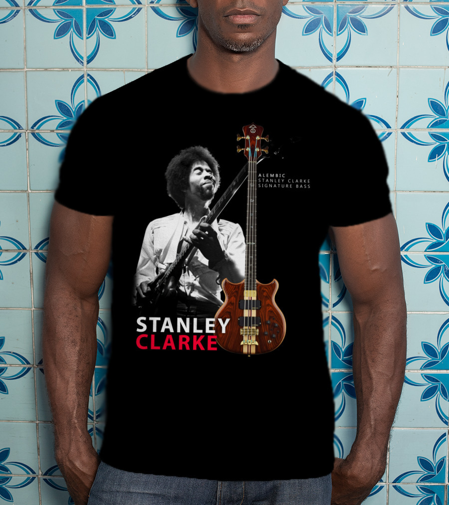 Stanley Clarke Alembic Signature Bass Album Cover T-Shirt