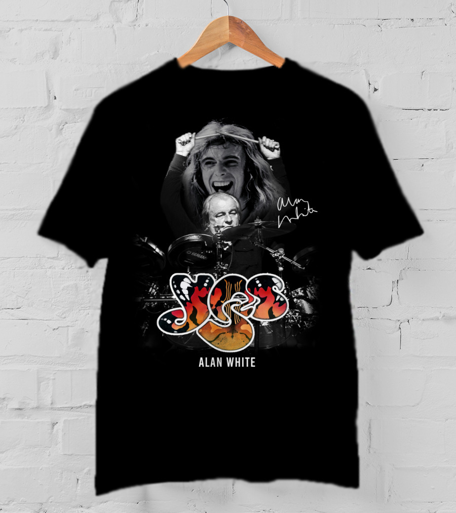 Yes Alan White Signature Tribute - Psychedelic Fire T-Shirt