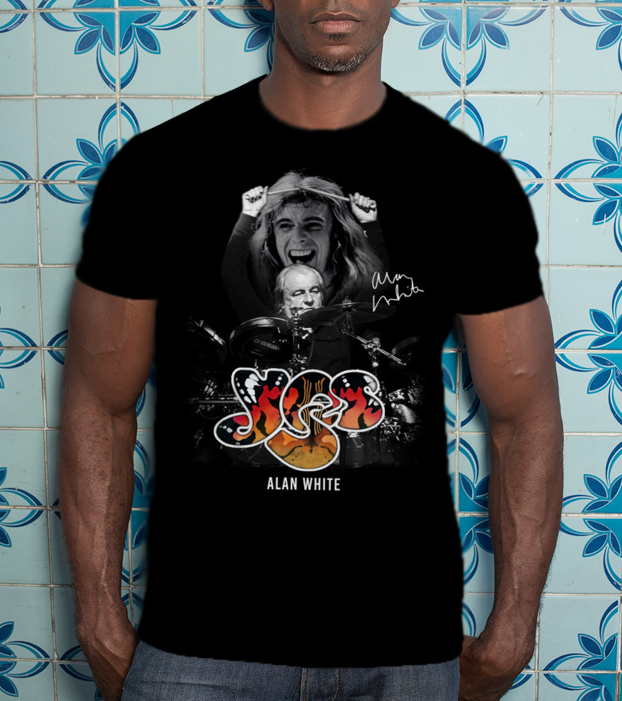 Yes Alan White Signature Tribute - Psychedelic Fire T-Shirt