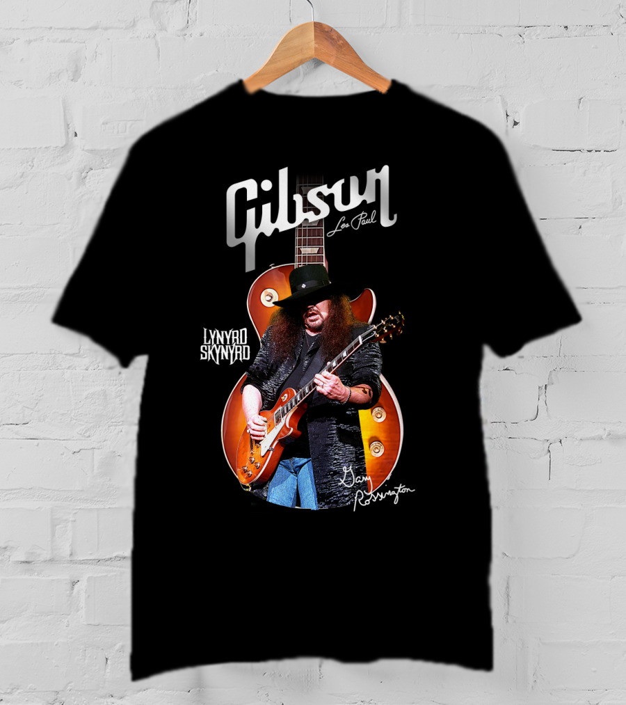 Gibson Les Paul Lynyrd Skynyrd Gary Rossington T-Shirt