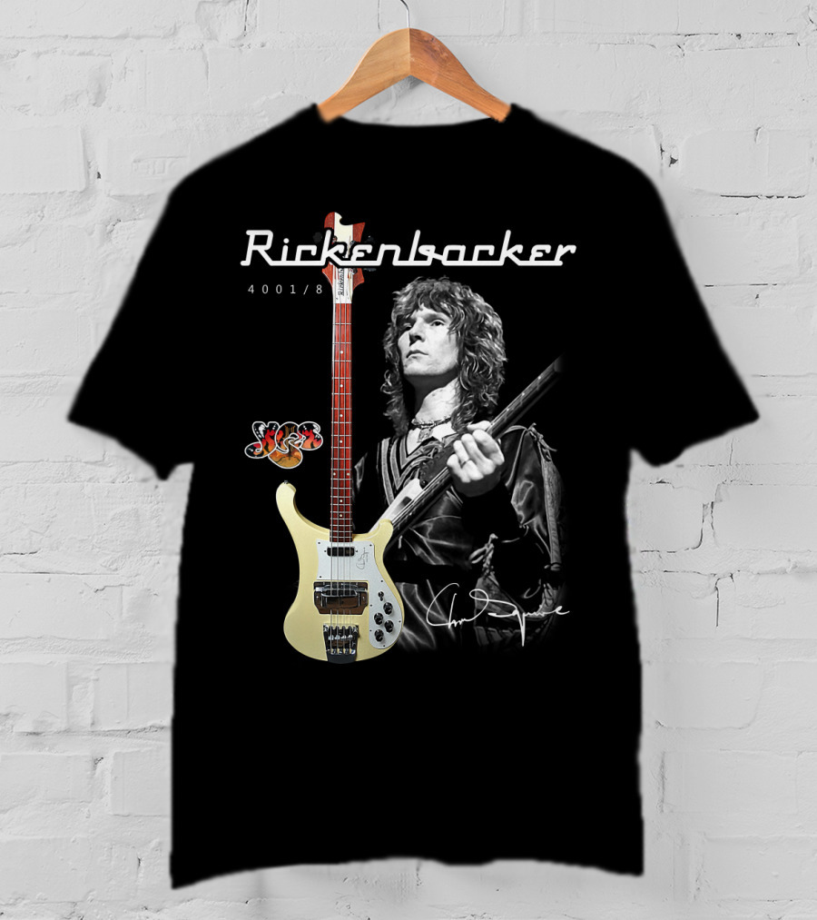 Rickenbacker 4001/8 Yes Chris Squire Signature T-Shirt