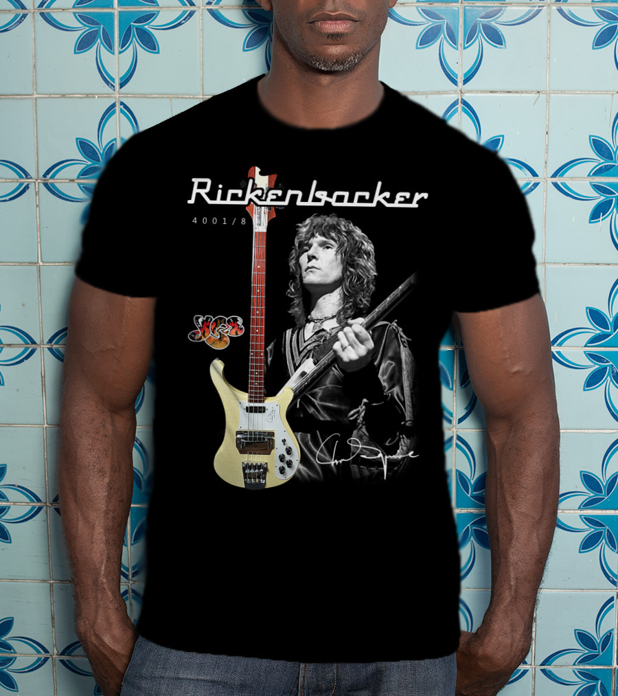 Rickenbacker 4001/8 Yes Chris Squire Signature T-Shirt