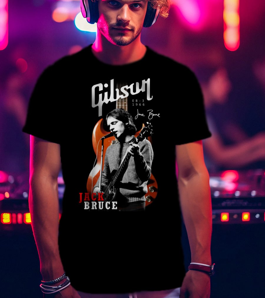 Gibson EB-3 1966 Jack Bruce Signature Bass Iconic Musician T-Shirt