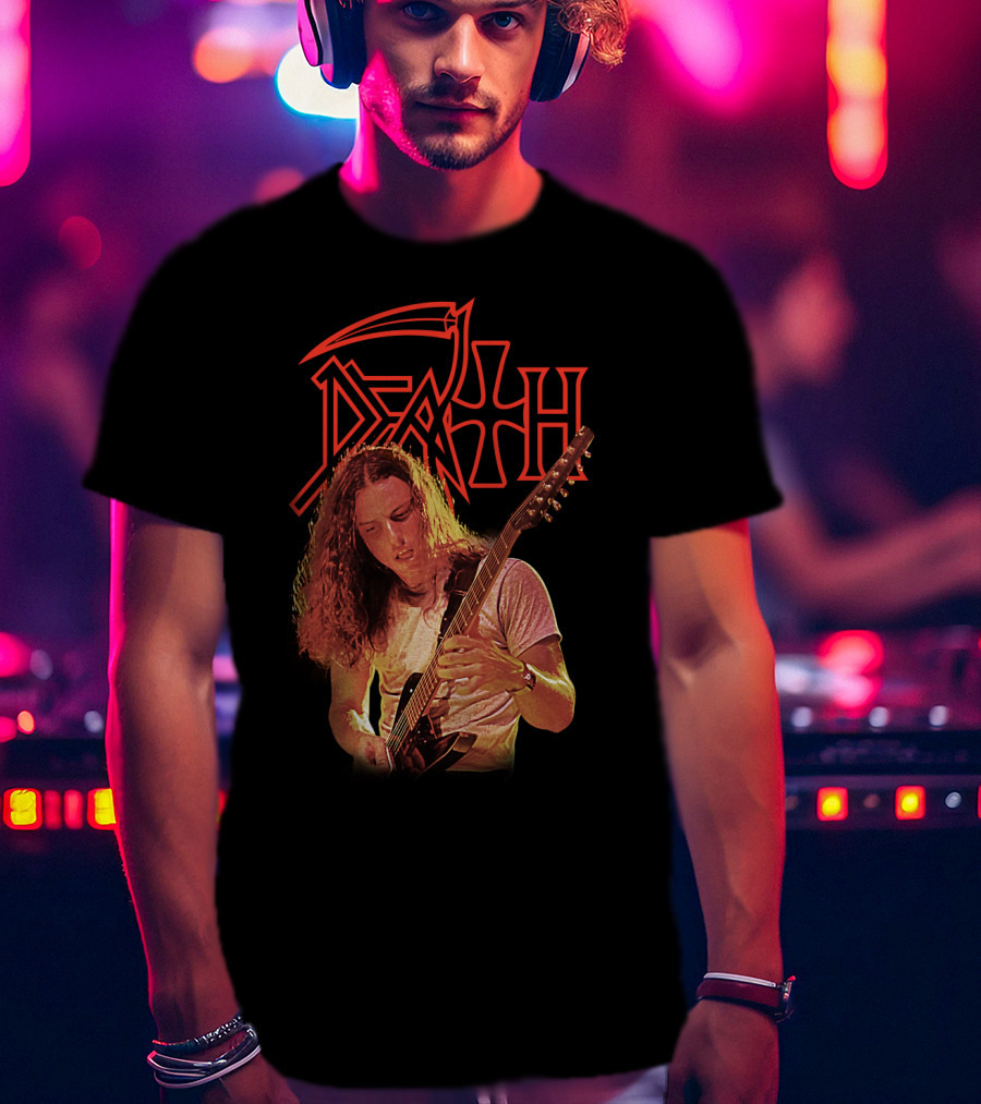 Chuck Schuldiner DEATH Metal Band Iconic Guitarist T-Shirt
