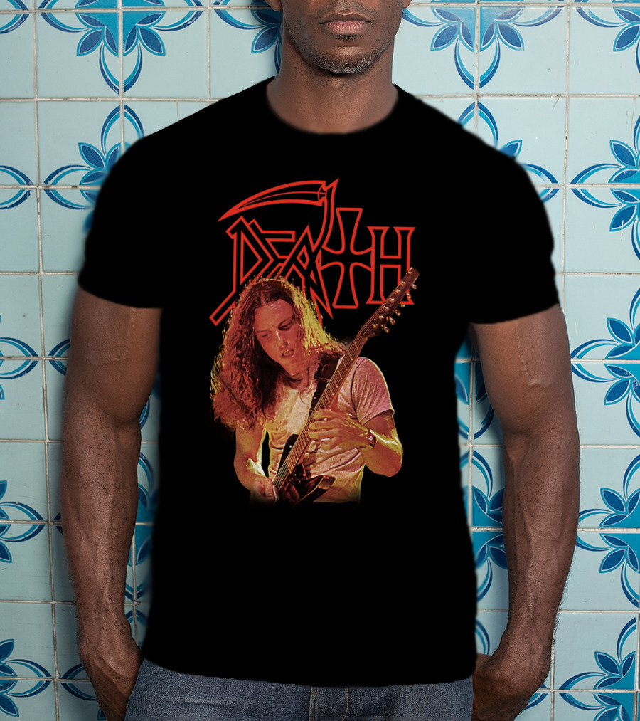 Chuck Schuldiner DEATH Metal Band Iconic Guitarist T-Shirt