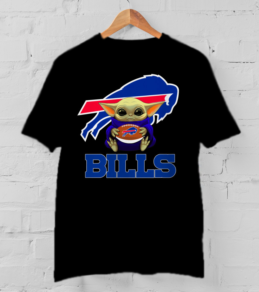 Buffalo Bills Baby Yoda Football Fan T-Shirt