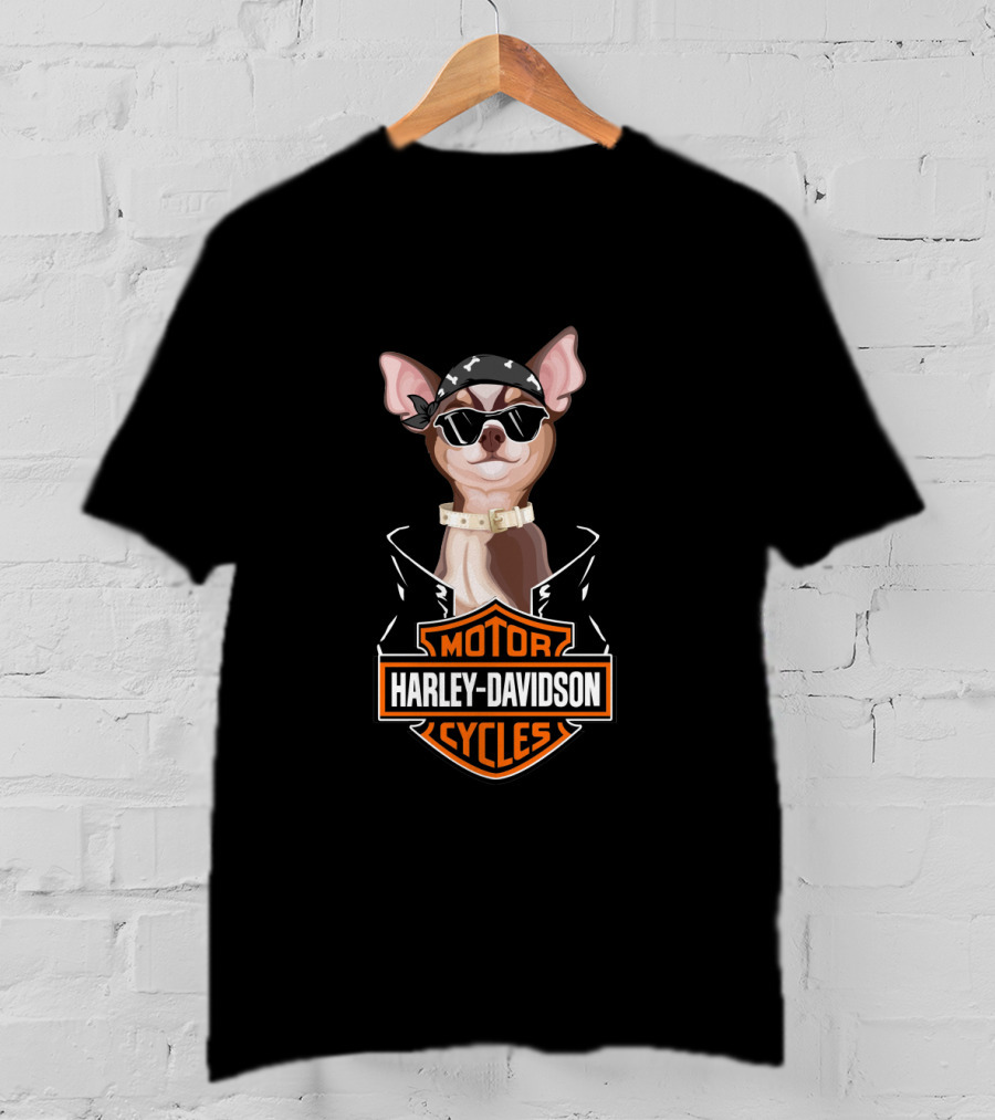 Chihuahuas Motorcycles Harley Davidson Cycles T-Shirt