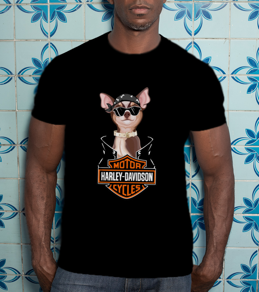Chihuahuas Motorcycles Harley Davidson Cycles T-Shirt