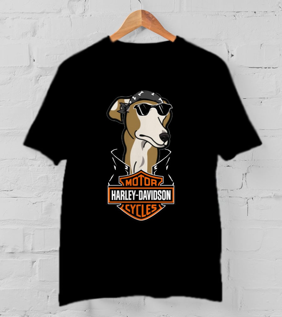 Greyhounds Harley Davidson Motorcycles T-Shirt