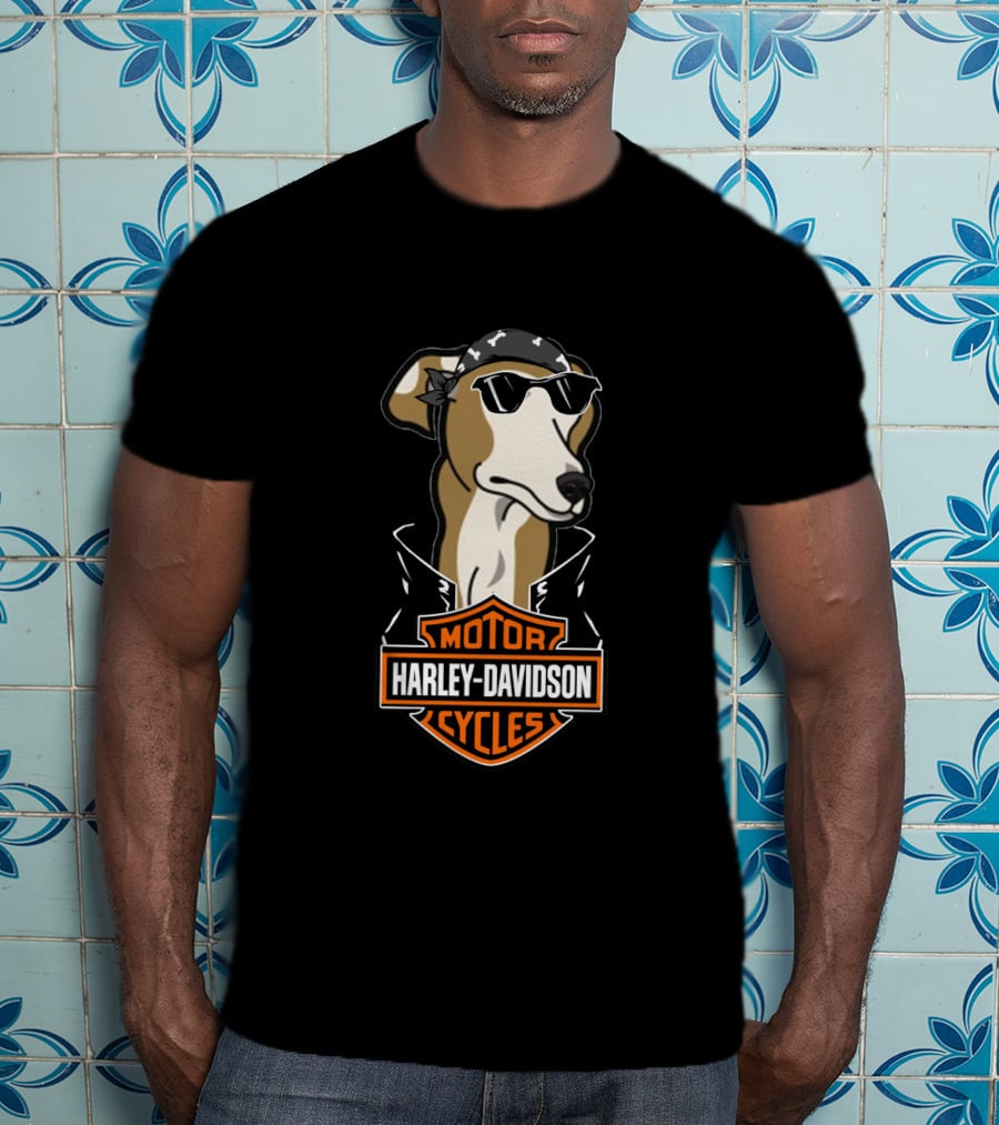 Greyhounds Harley Davidson Motorcycles T-Shirt