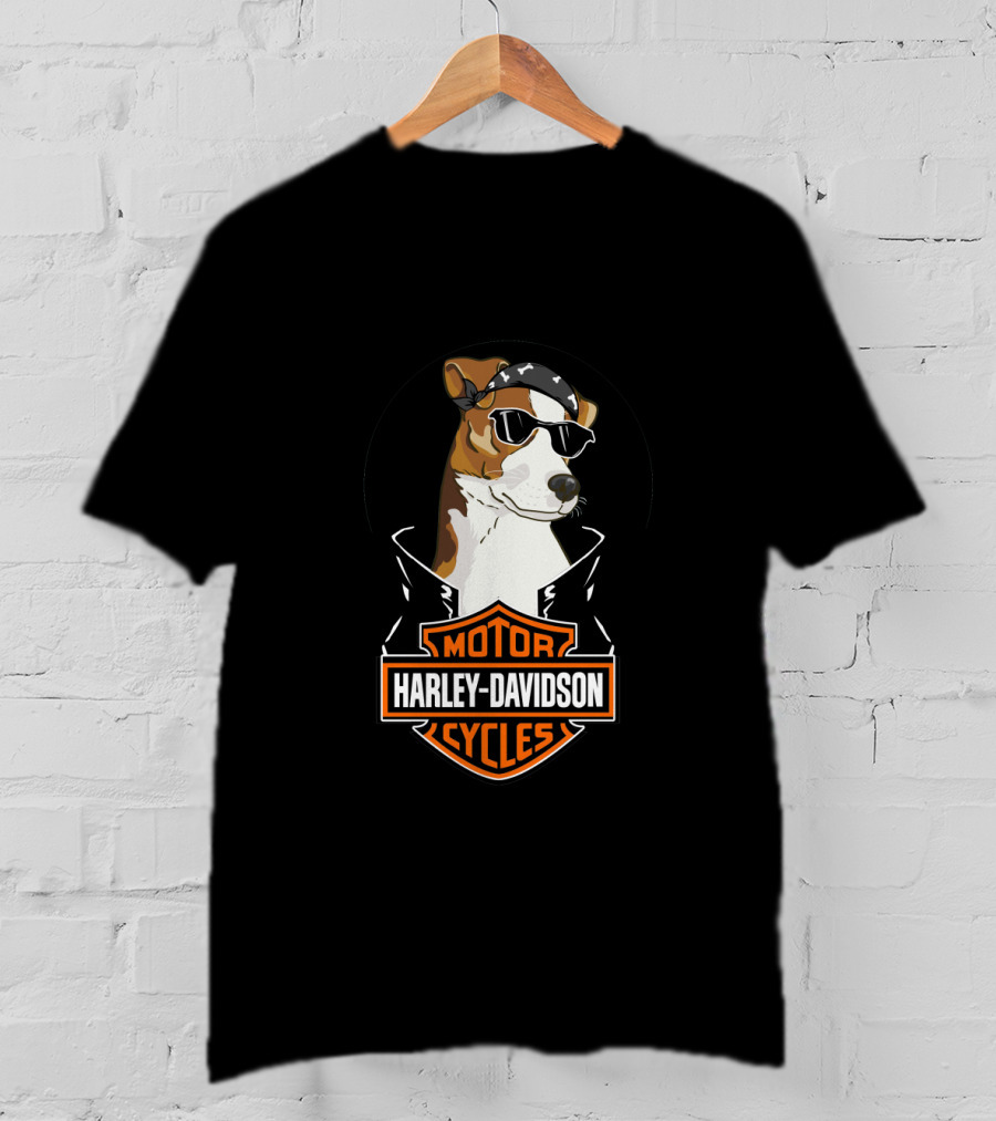 Jack Russell Terriers Harley Davidson Motorcycles T-Shirt
