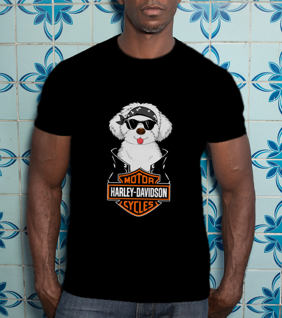 Harley Davidson Cycles Malteses Motorcycle T-Shirt