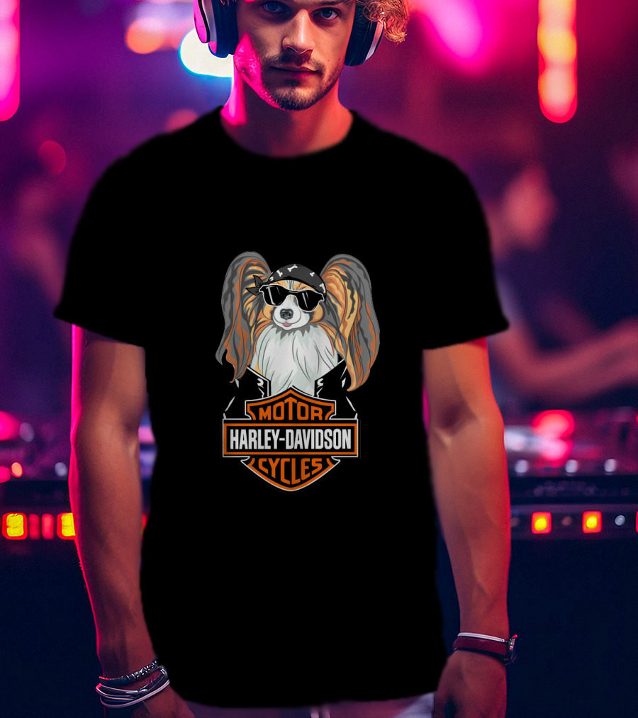 Harley Davidson Motor Cycles Papillons T-Shirt