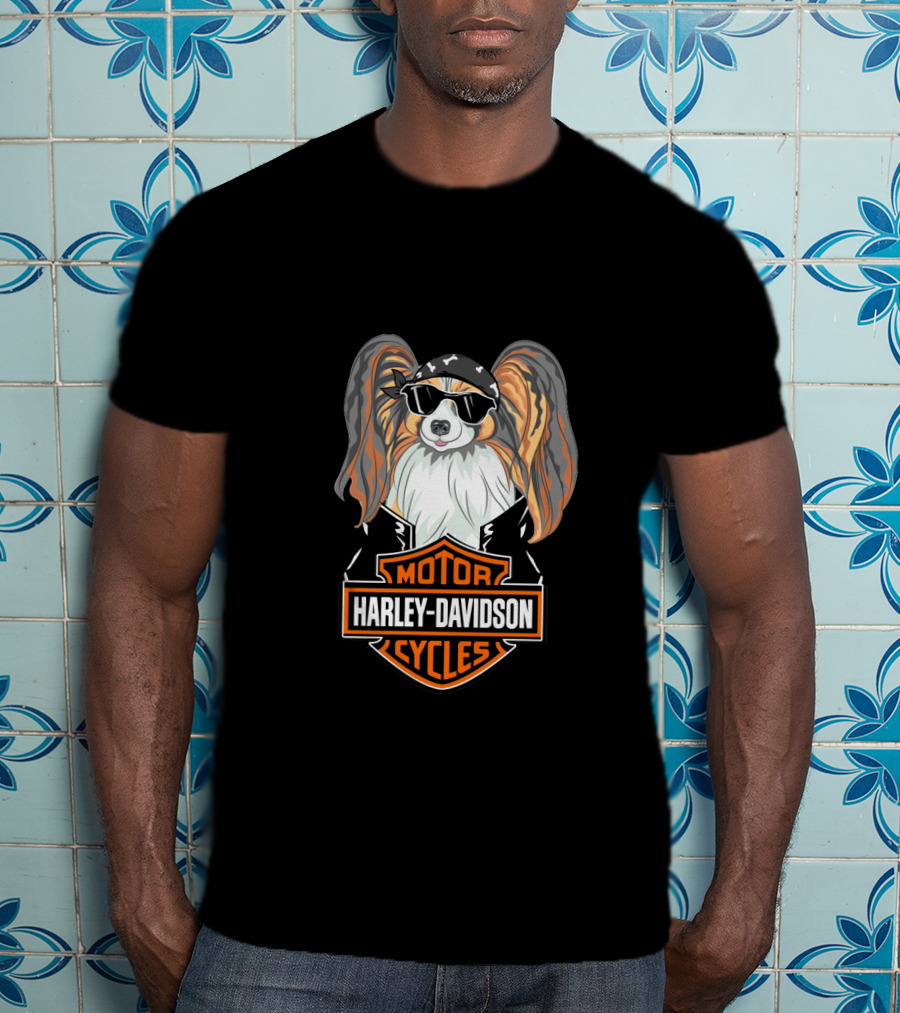 Harley Davidson Motor Cycles Papillons T-Shirt