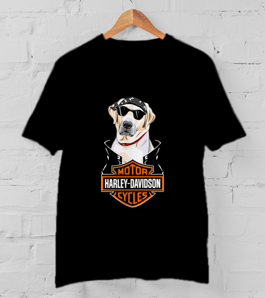 Labrador Retriever Harley Davidson Motorcycles T-Shirt