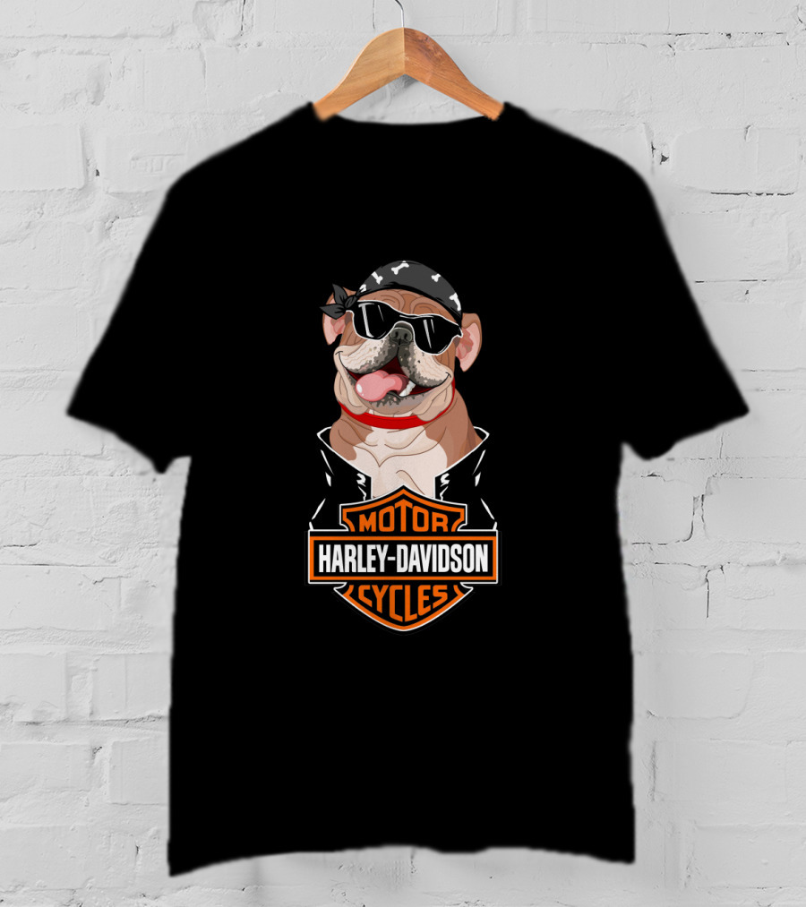 Harley Davidson English Mastiff Motorcycles T-Shirt