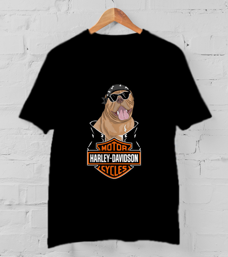 Harley Davidson Biker Mastiff Motorcycles T-Shirt