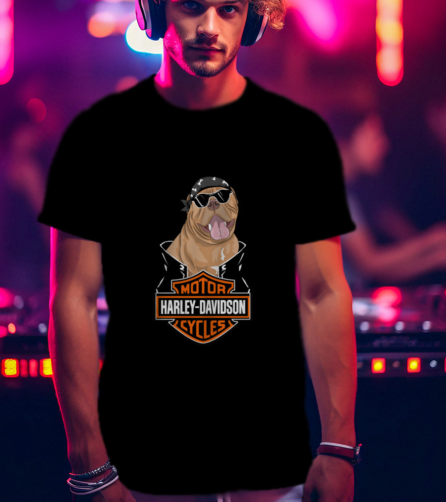 Harley Davidson Biker Mastiff Motorcycles T-Shirt