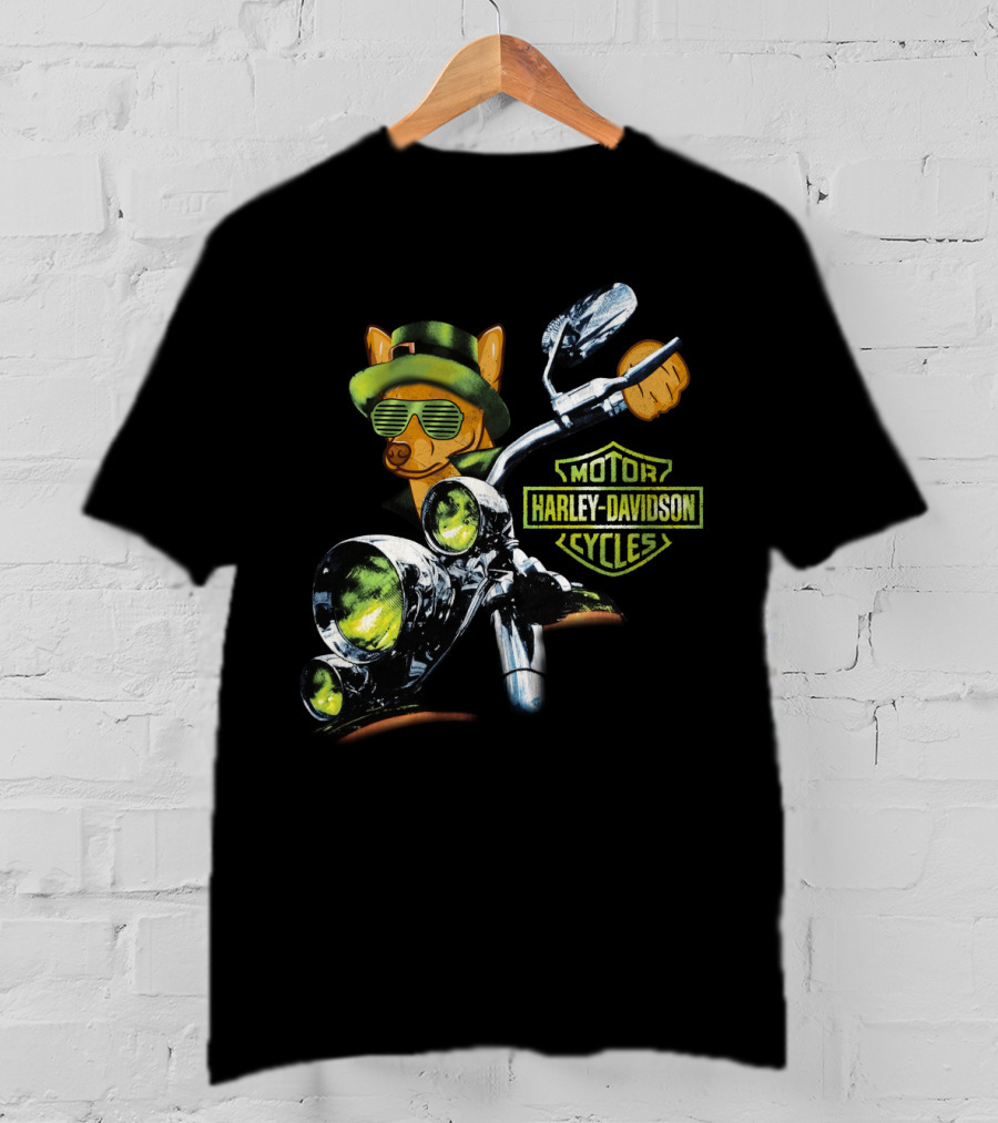 Chihuahuas 18Hd Harley Davidson Motor Cycles Motorcycle Dog With Sunglasses T-Shirt