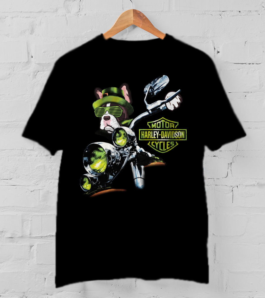 French Bulldog Harley Davidson Motorcycles Rider T-Shirt