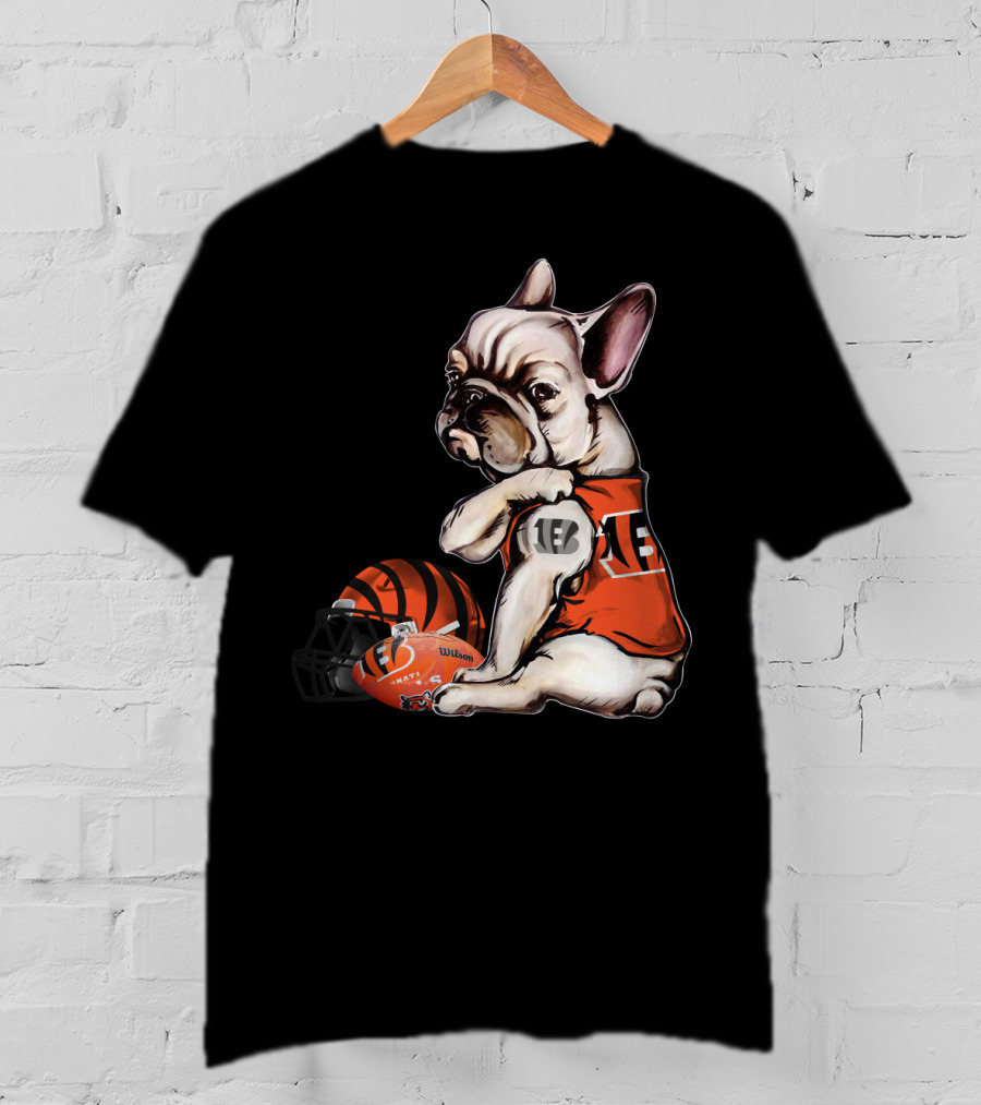 Cincinnati Bengals Pug Helmet Football 18 T-Shirt