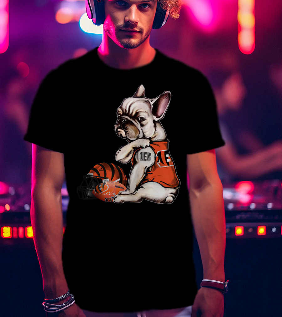Cincinnati Bengals Pug Helmet Football 18 T-Shirt