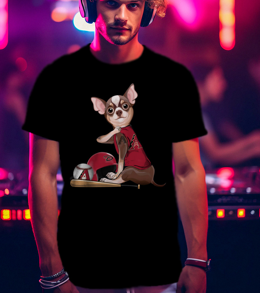 Arizona Diamondbacks Chihuahua Baseball Fan Gear T-Shirt