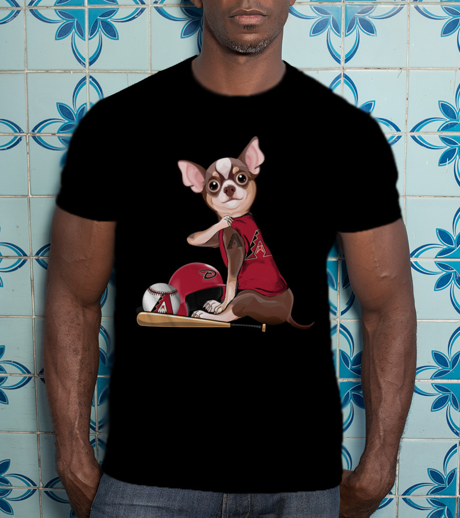 Arizona Diamondbacks Chihuahua Baseball Fan Gear T-Shirt