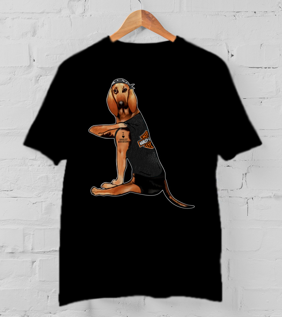 I Harley Davidson Bloodhound Hd T-Shirt