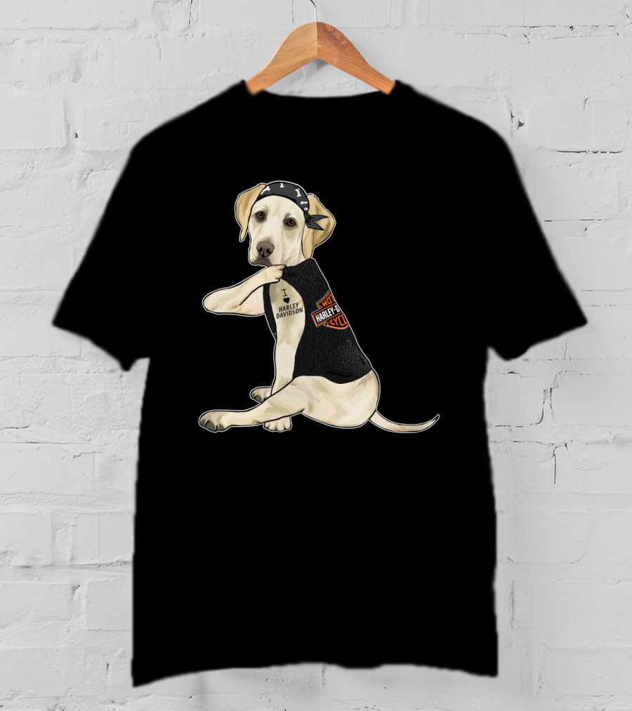 Labrador Retriever Harley Davidson Biker Pup T-Shirt