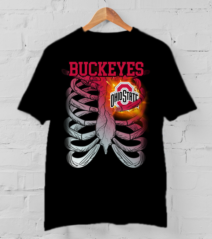 Buckeyes Ohio State Logo Rib Cage T-Shirt