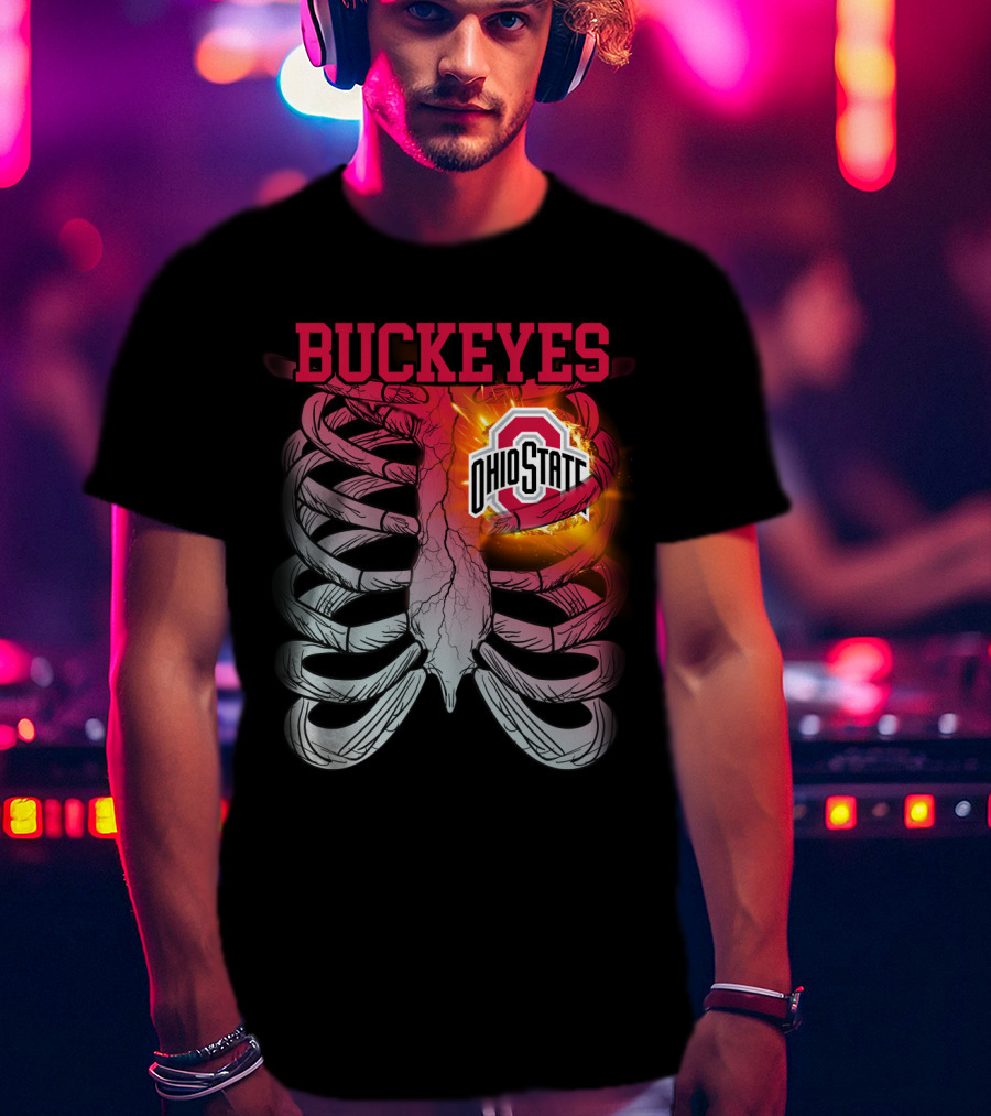 Buckeyes Ohio State Logo Rib Cage T-Shirt