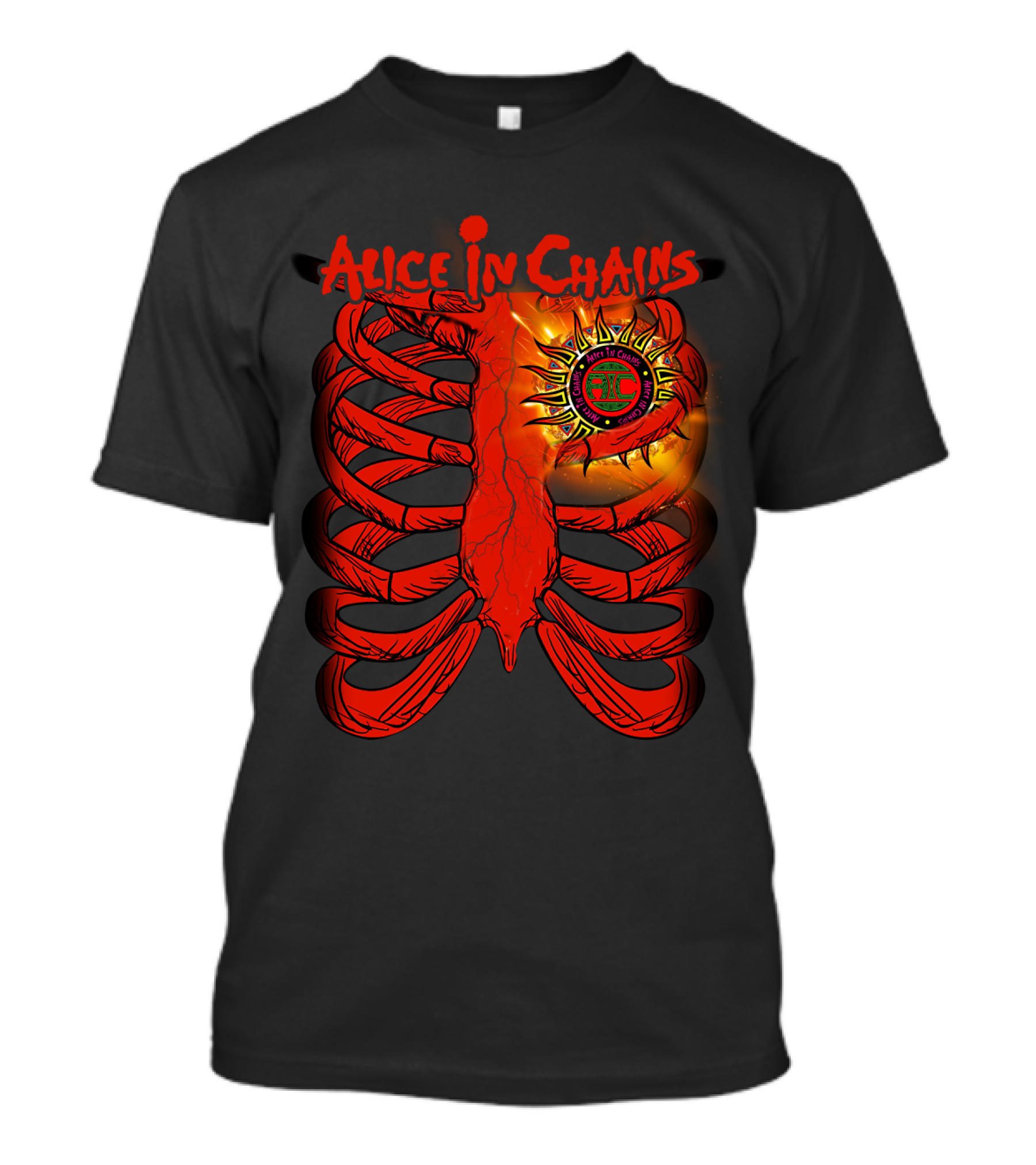 Alice In Chains Sun Ribcage Art T-Shirt