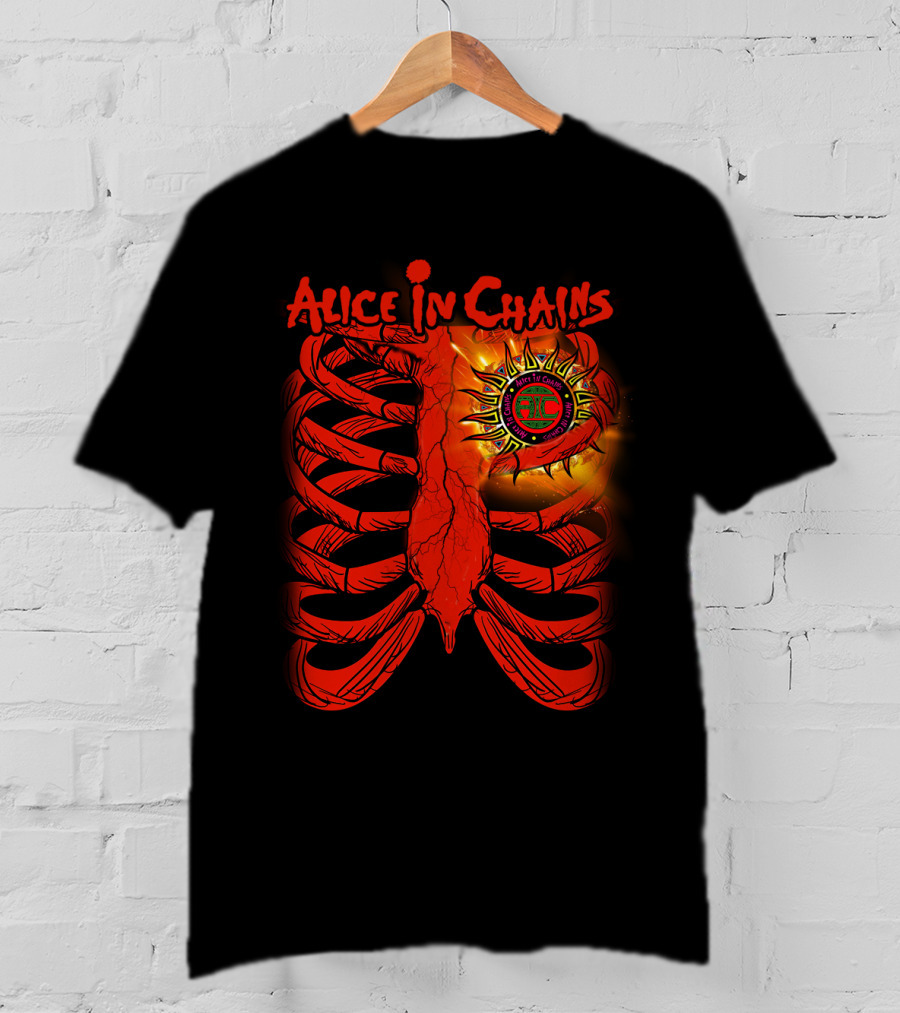 Alice In Chains Sun Ribcage Art T-Shirt