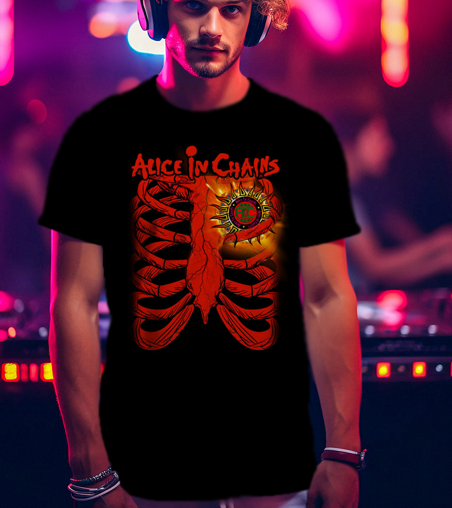 Alice In Chains Sun Ribcage Art T-Shirt
