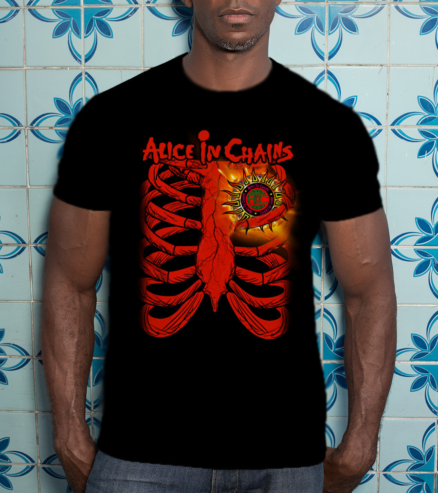 Alice In Chains Sun Ribcage Art T-Shirt