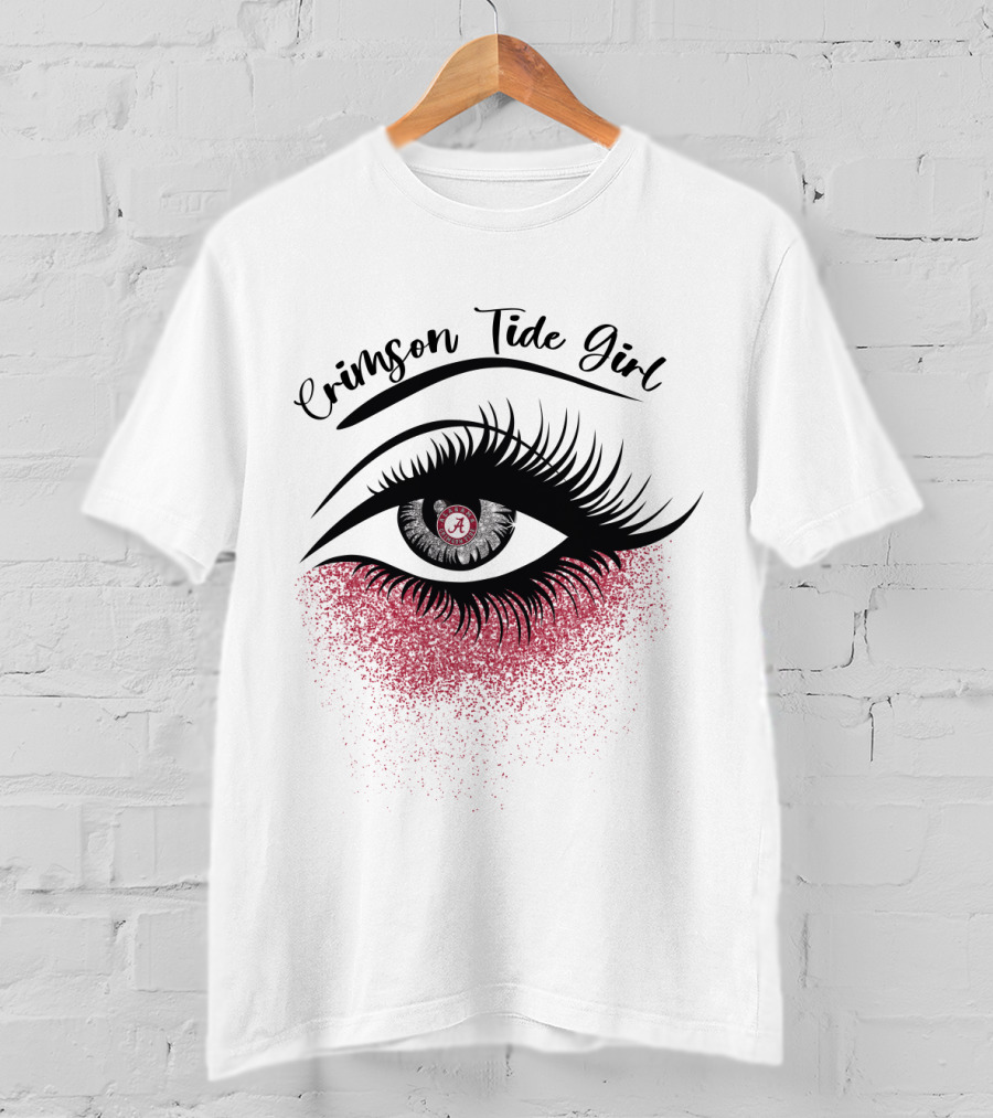 Crimson Tide Girl Alabama Eyes T-Shirt