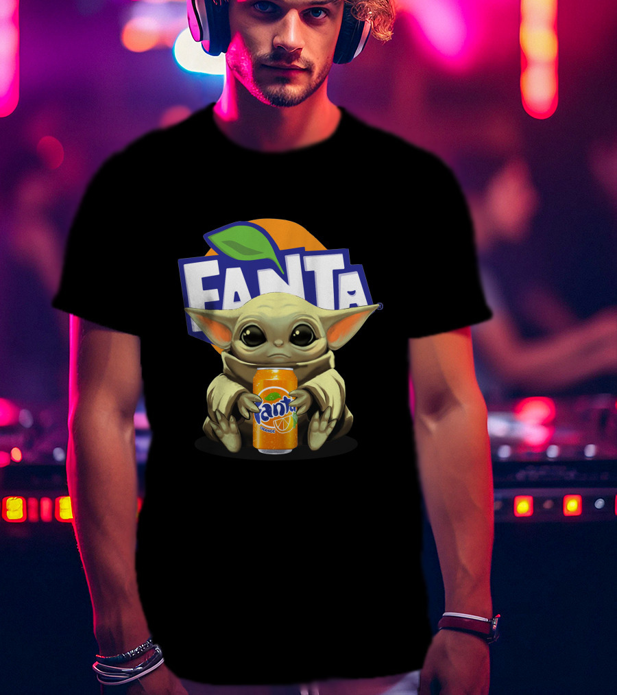 Yoda Holding Fanta Can Iconic Mashup T-Shirt