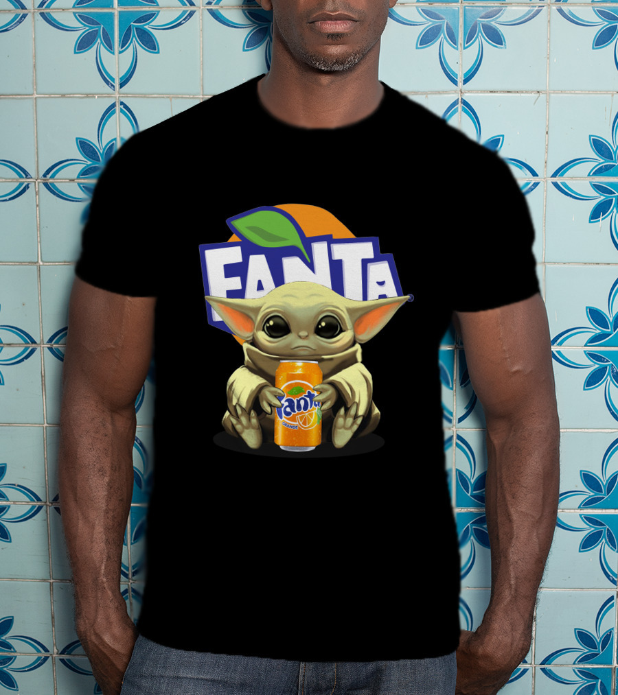 Yoda Holding Fanta Can Iconic Mashup T-Shirt