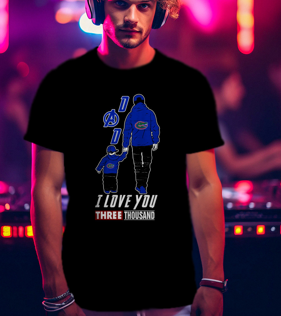 Dad Florida Gators I Love You Three Thousand Boy T-Shirt