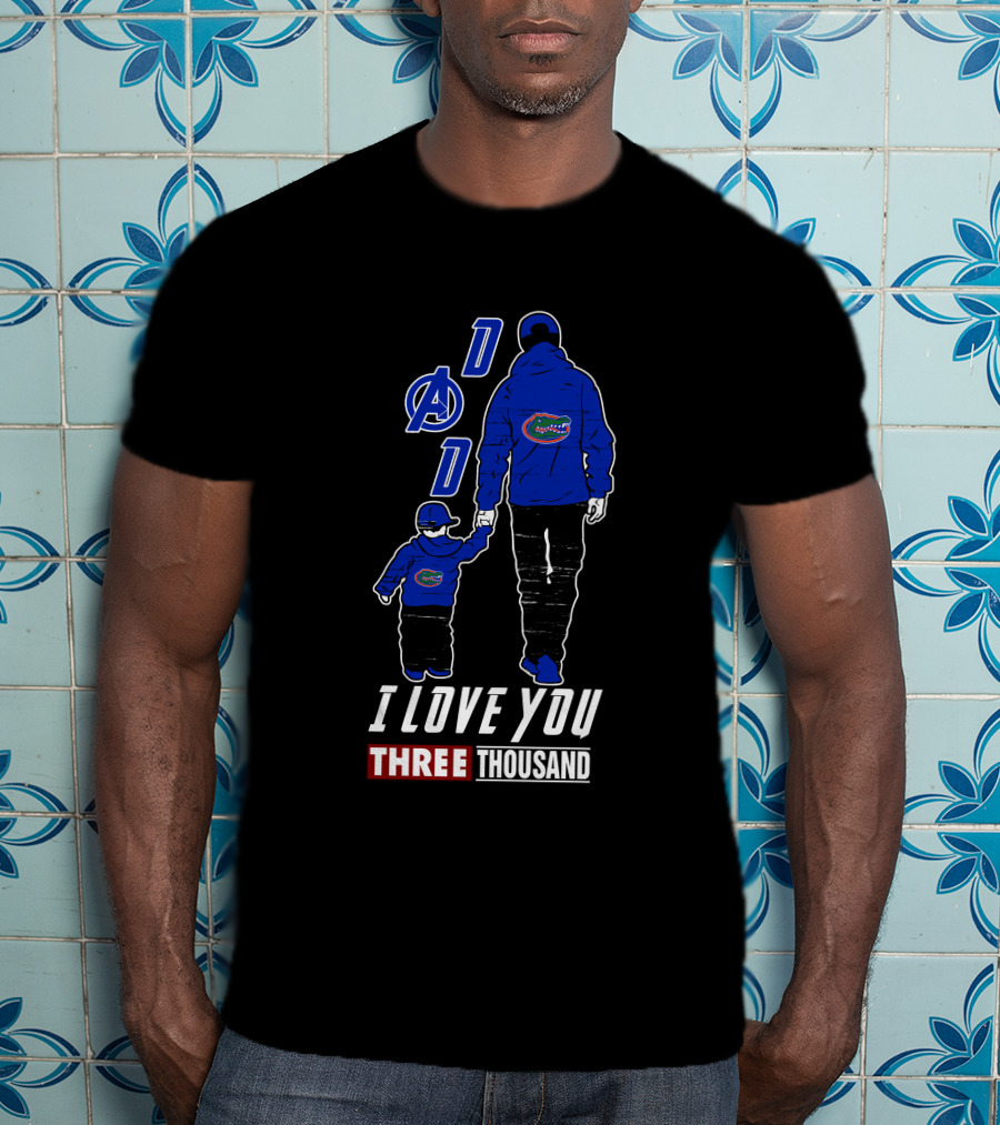 Dad Florida Gators I Love You Three Thousand Boy T-Shirt