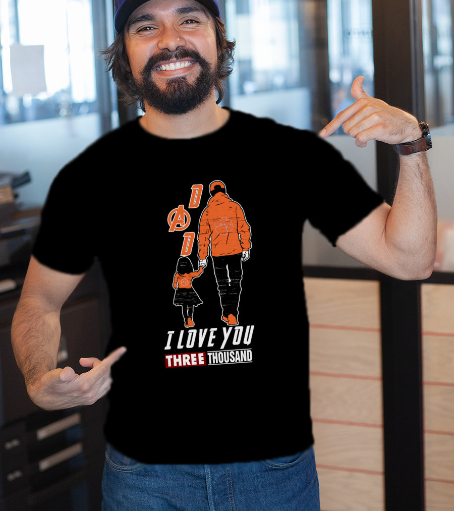 Dad I Love You Three Thousand Clemson Tigers Avengers T-Shirt